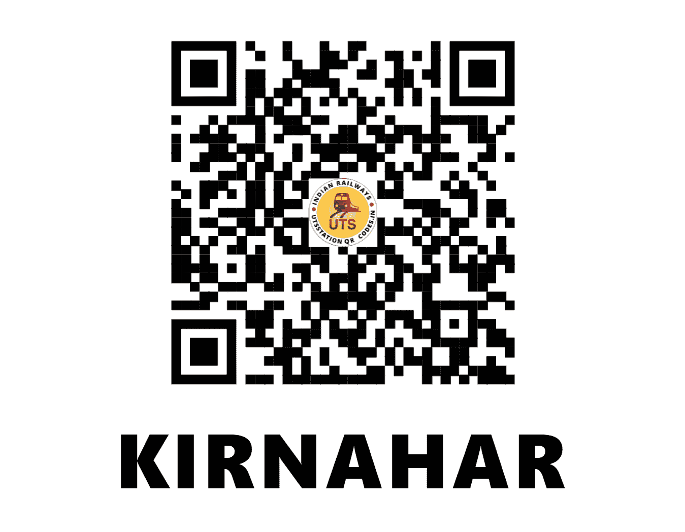 UTS QR Code for KIRNAHAR - KNHR (ER - WEST BENGAL)